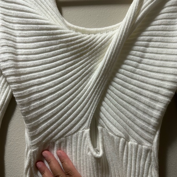 Gwyneth White Sweater Midi Dress - Picture 7 of 7